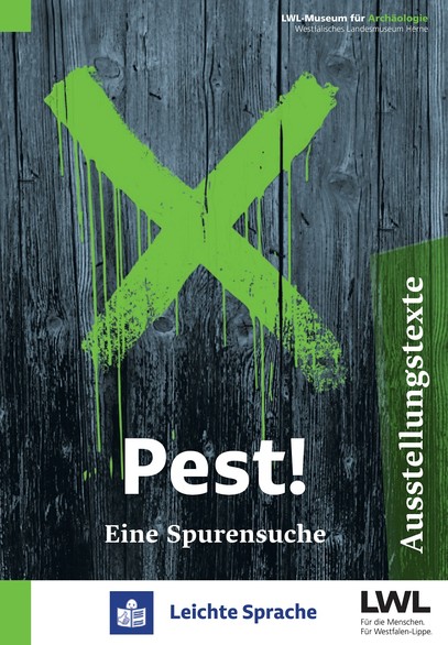 Titelseite des begleitendenden Hefts zur PEST-Ausstellung in leichter Sprache