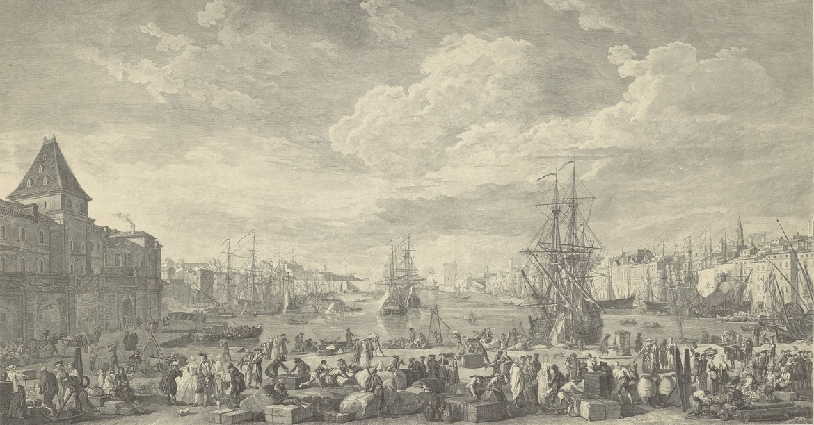 Hafen von Marseille im Jahr 1760